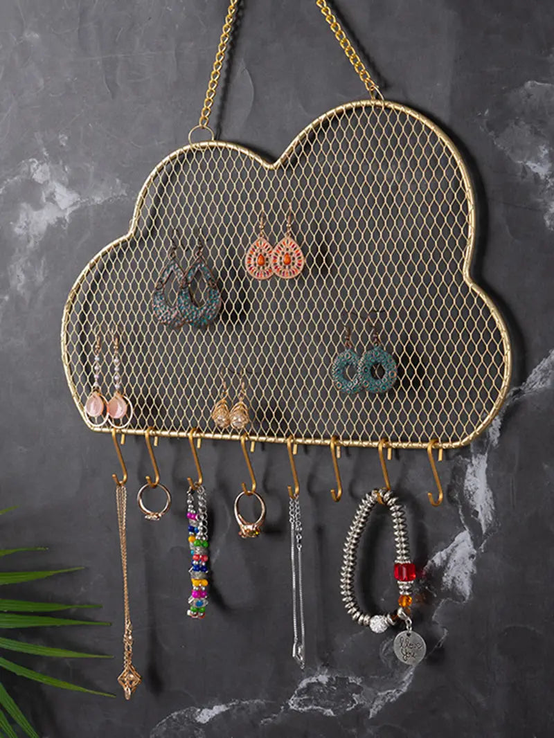Metal Earring Holder – Hanging Jewelry Organizer & Display Stand