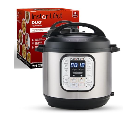 Best Instant Pot Duo 7-in-1 Pressure Cooker for Every Kitchen Size (3QT~8QT)