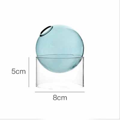 Creative Colorful Glass Bubble Vase – Modern Spherical Borosilicate Decoration
