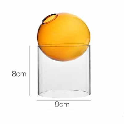 Creative Colorful Glass Bubble Vase – Modern Spherical Borosilicate Decoration