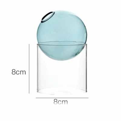 Creative Colorful Glass Bubble Vase – Modern Spherical Borosilicate Decoration