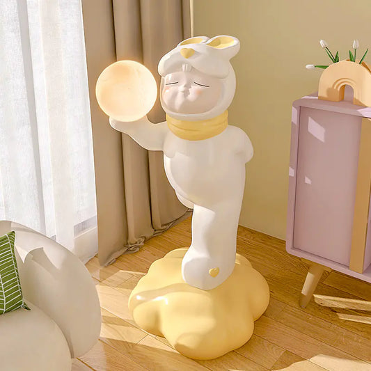 82cm Nordic Cartoon Floor Lamp – Candy Rabbit Night Light for Cozy Living & Dreamy Bedrooms