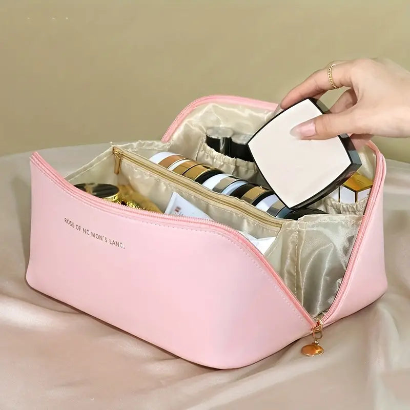 Large Capacity Travel Cosmetic Bag – Stylish Makeup Organizer for Travel & Home