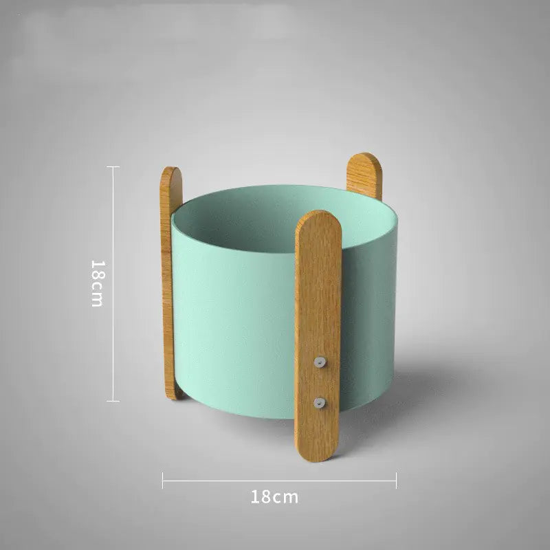 Modern Minimalist Iron Plant Pot | Corrosion-Resistant Nordic Design