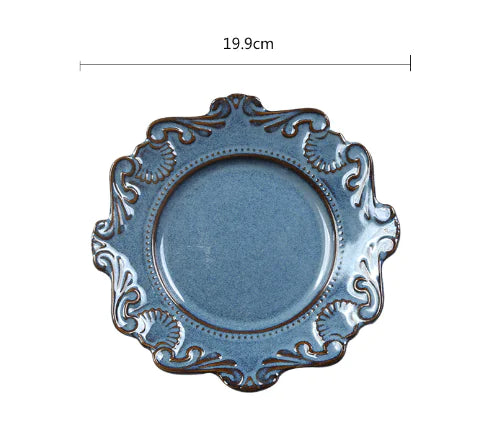 Creative Baroque European Dinnerware Set – Elegant Ceramic Plates & Bowls
