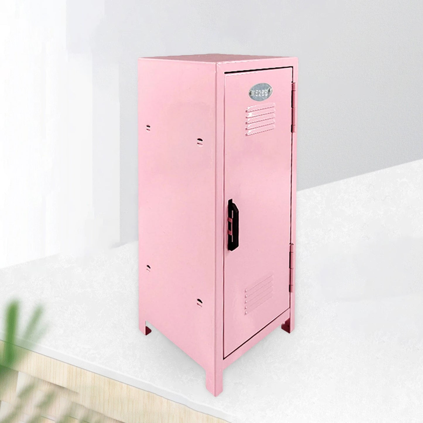 Mini Locker Cabinet Stackable Storage Bin Small Makeup Storage Cabinet Mini Locker Box for Bedroom Apartments Paper Money