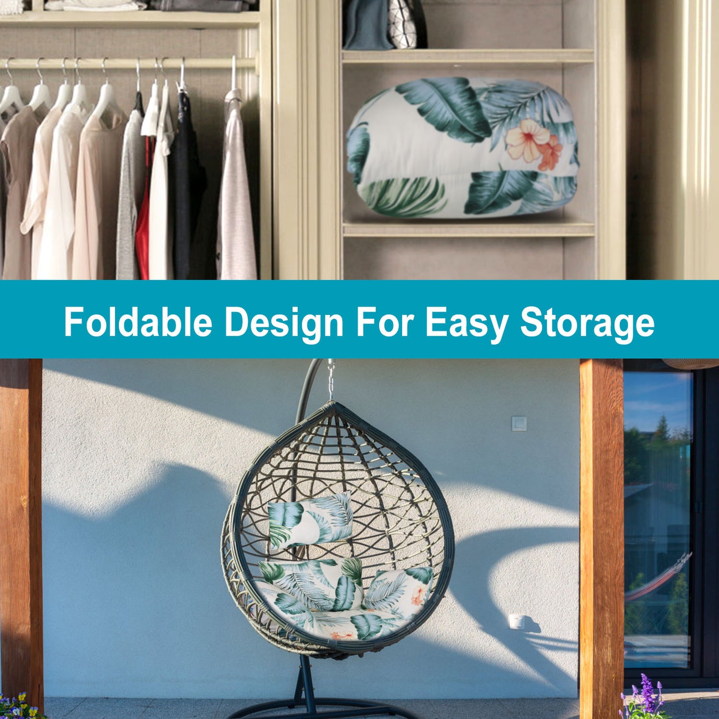 Durable Outdoor Egg Chair Cushion – Cozy Seating for Patio, Deck & Poolside