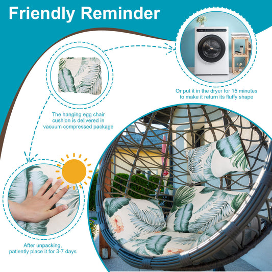 Durable Outdoor Egg Chair Cushion – Cozy Seating for Patio, Deck & Poolside