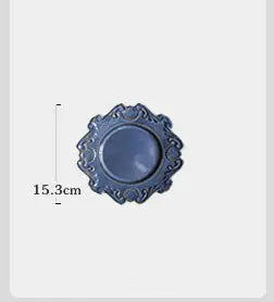 Creative Baroque European Dinnerware Set – Elegant Ceramic Plates & Bowls