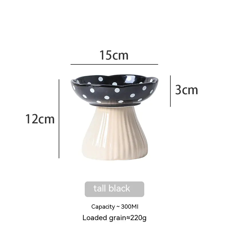 High Foot Protection Anti-Roll Cat Bowls for Pets