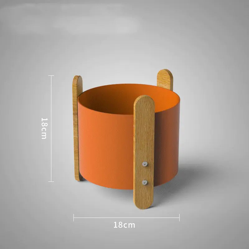 Modern Minimalist Iron Plant Pot | Corrosion-Resistant Nordic Design