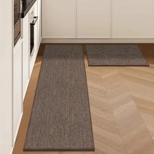 Kitchen Mats for Floor – Non Slip Washable Runner Rug Set (2 PCS)