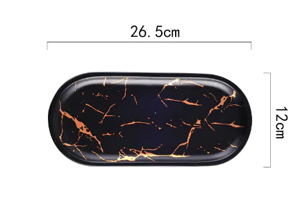 Luxury Ceramic Fish Plate – Modern Nordic Dish for Dining & Home Decor