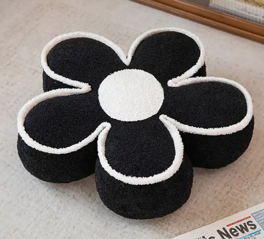 Plush Flower Pillow – Cozy Floor Cushion & Washable Backrest Decor