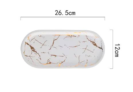 Luxury Ceramic Fish Plate – Modern Nordic Dish for Dining & Home Decor