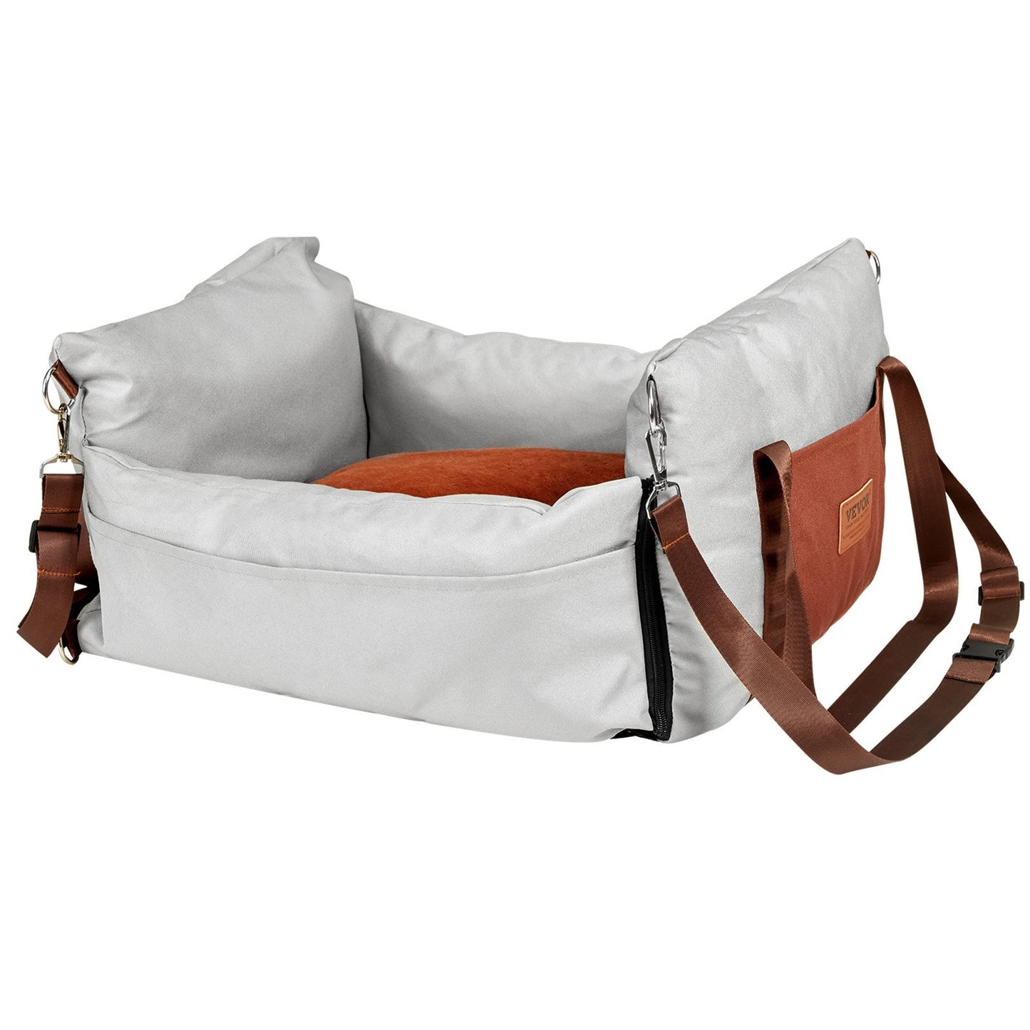 Dog Booster Car Seat – Pet Travel Seat for Small Dogs up to 25lbs