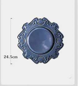 Creative Baroque European Dinnerware Set – Elegant Ceramic Plates & Bowls