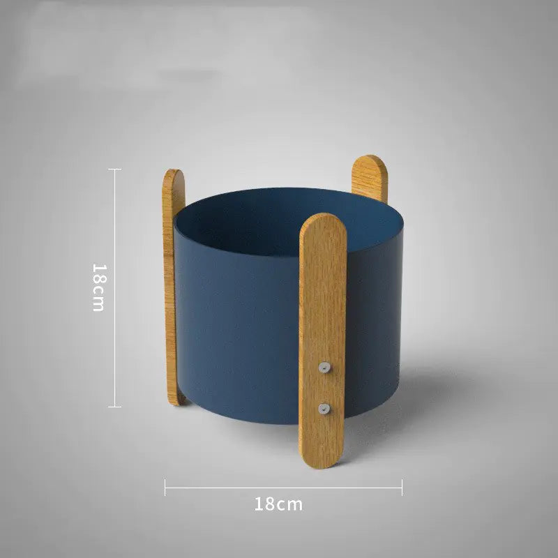 Modern Minimalist Iron Plant Pot | Corrosion-Resistant Nordic Design