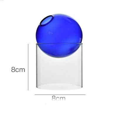 Creative Colorful Glass Bubble Vase – Modern Spherical Borosilicate Decoration