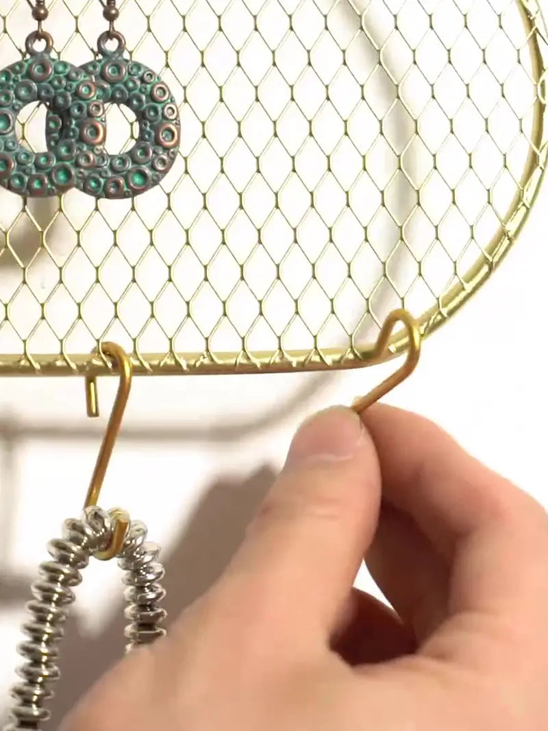 Metal Earring Holder – Hanging Jewelry Organizer & Display Stand