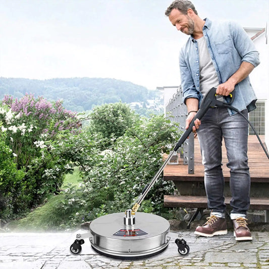 High Pressure Stainless Steel 3-Wheel Floor Cleaner