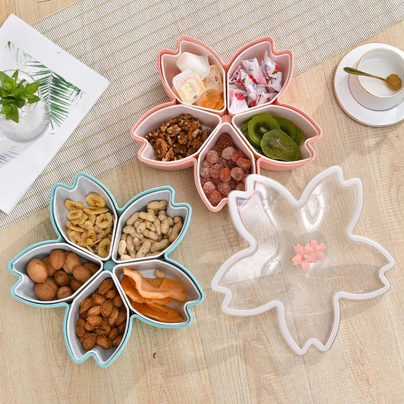 Creative Cherry Blossom Snack Storage Box with Lid