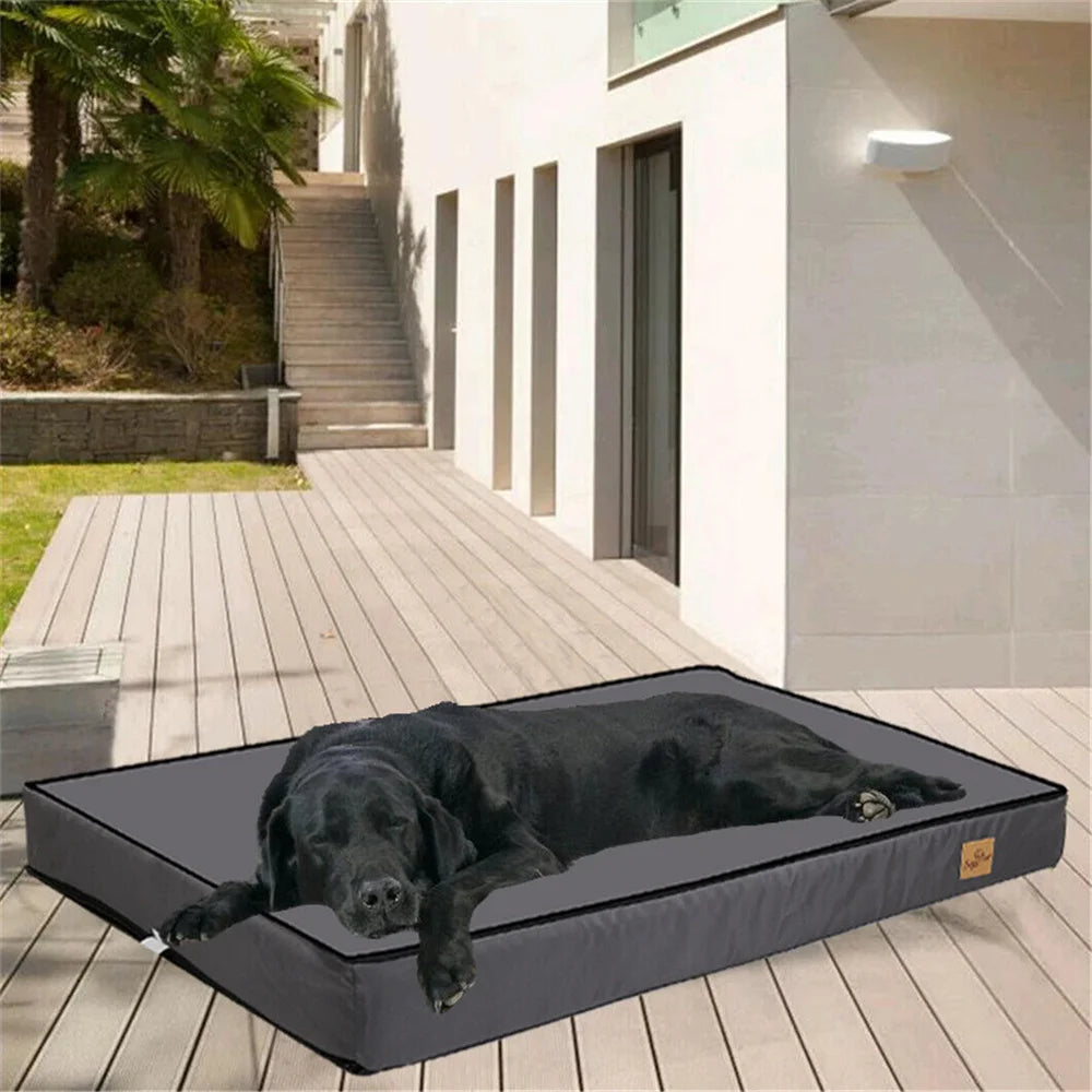 Orthopedic Waterproof Dog Bed – Memory Foam Crate Mat for Small to XXL Dogs