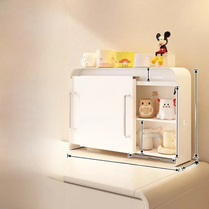 Steel Sliding Door Storage Box | Multipurpose Kitchen & Mug Organizer