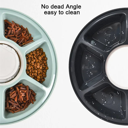 Automatic Cat & Dog Feeder – 6 Meal Trays, LCD Display, Anti-Slip
