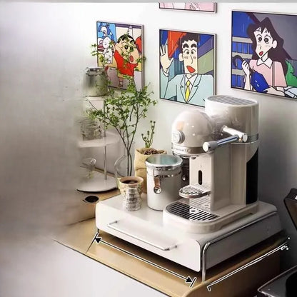 Steel Sliding Door Storage Box | Multipurpose Kitchen & Mug Organizer