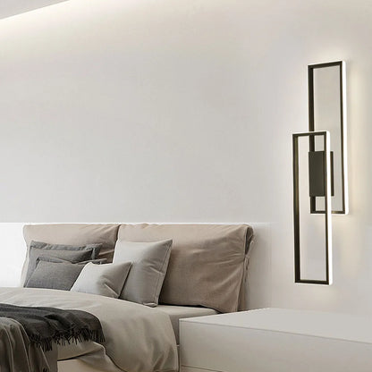 Bymaocar 110-220V Modern LED Wall Lamp Fixture Sconce Bedroom Bedside Living Hallway Stair Light W/ Remote Control Fit 8m²-15m²