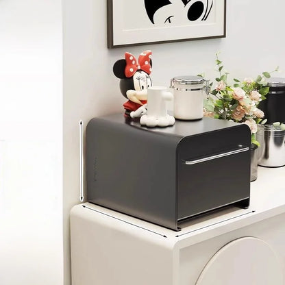 Steel Sliding Door Storage Box | Multipurpose Kitchen & Mug Organizer