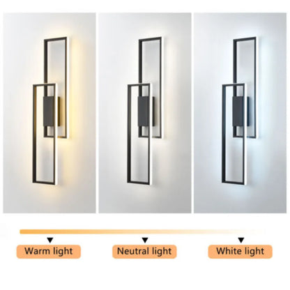 Bymaocar 110-220V Modern LED Wall Lamp Fixture Sconce Bedroom Bedside Living Hallway Stair Light W/ Remote Control Fit 8m²-15m²
