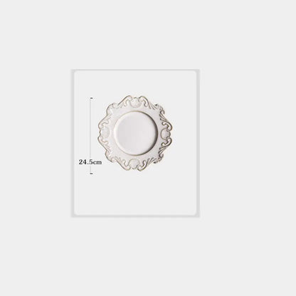Creative Baroque European Dinnerware Set – Elegant Ceramic Plates & Bowls