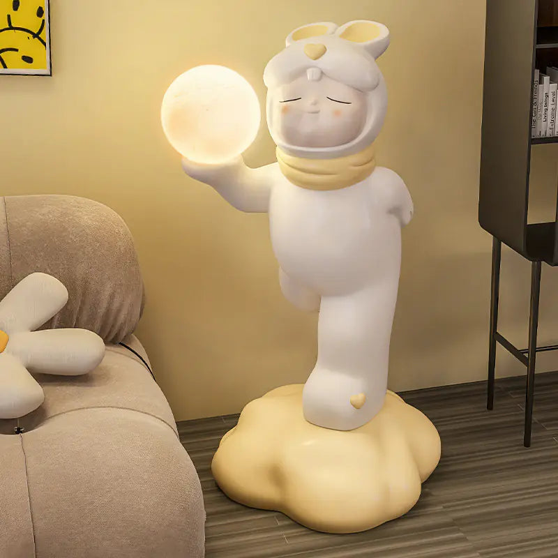 82cm Nordic Cartoon Floor Lamp – Candy Rabbit Night Light for Cozy Living & Dreamy Bedrooms