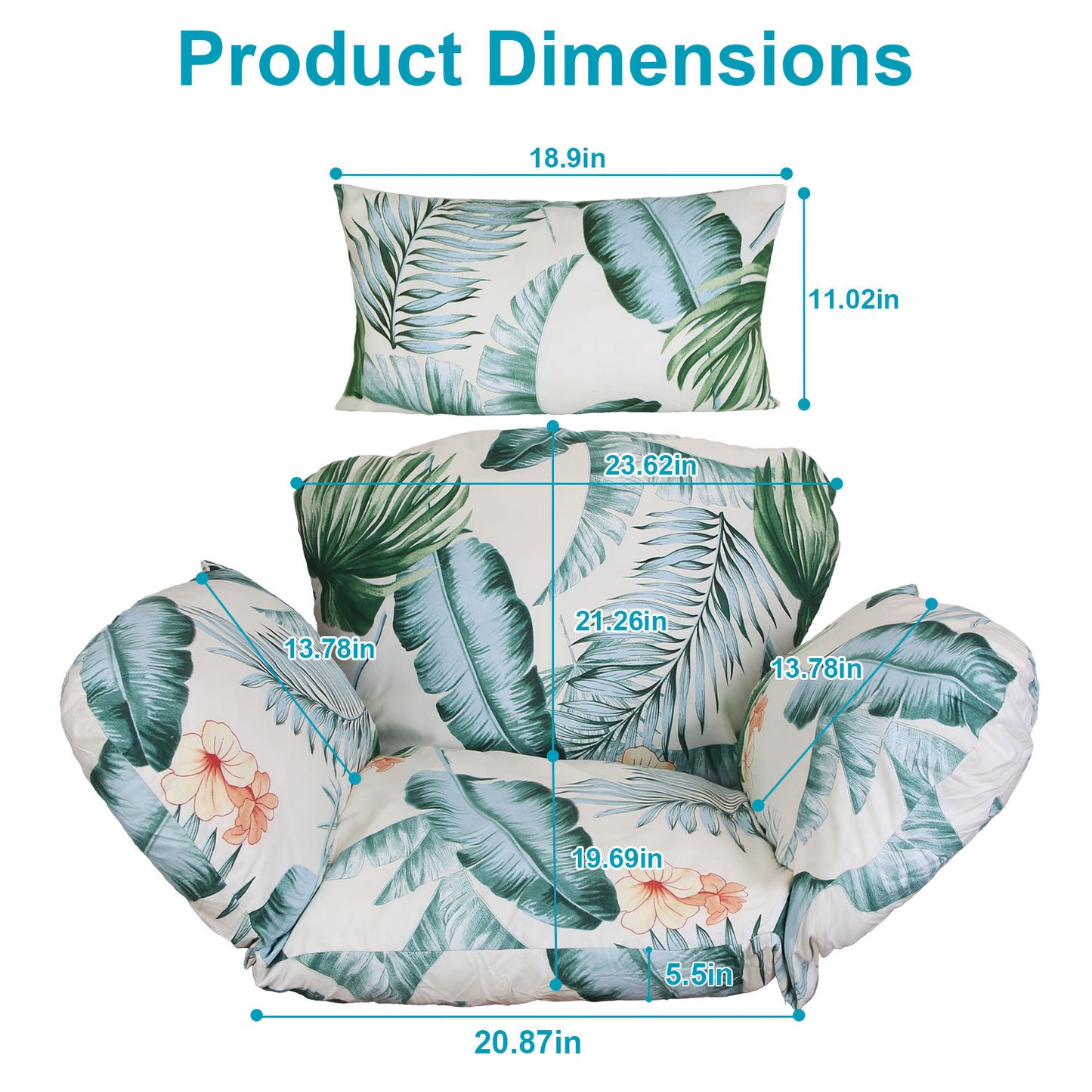 Durable Outdoor Egg Chair Cushion – Cozy Seating for Patio, Deck & Poolside