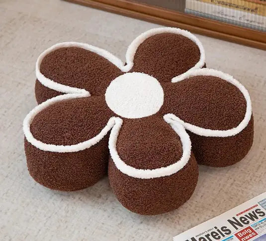 Plush Flower Pillow – Cozy Floor Cushion & Washable Backrest Decor
