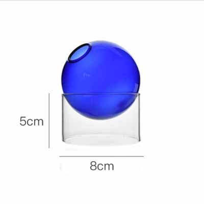 Creative Colorful Glass Bubble Vase – Modern Spherical Borosilicate Decoration