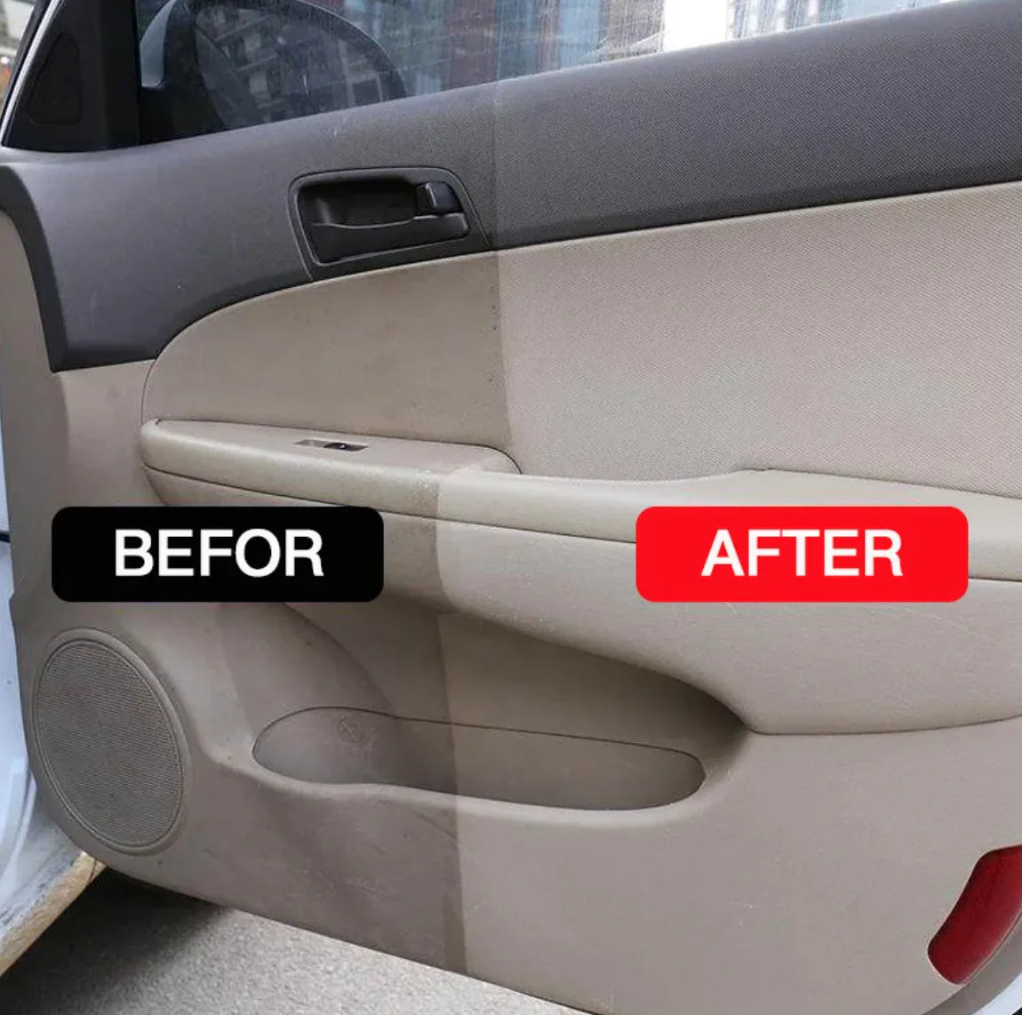 Car interior cleaning solution removing stains on seatbelt” / “Multi-surface dashboard cleaner wipe” / “Car upholstery cleaner for fabric seats