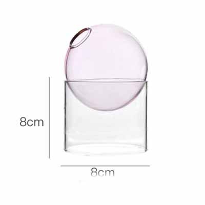 Creative Colorful Glass Bubble Vase – Modern Spherical Borosilicate Decoration