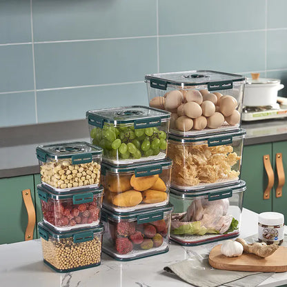 PET Refrigerator Storage Box Set – Airtight Freezer-Safe Kitchen Containers