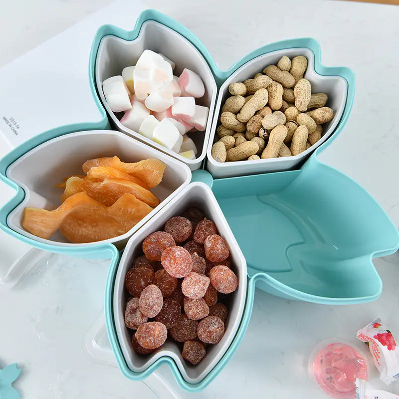 Creative Cherry Blossom Snack Storage Box with Lid