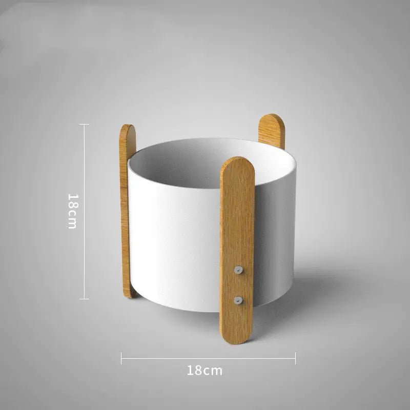 Modern Minimalist Iron Plant Pot | Corrosion-Resistant Nordic Design