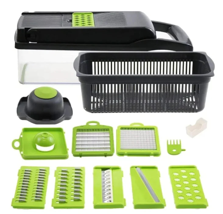Kitchen Food Prep Made Easy: 15-in-1 Vegetable Slicer Dicer & Multi-Function Cutter