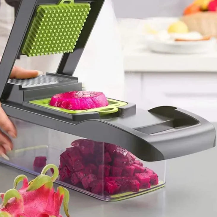 Kitchen Food Prep Made Easy: 15-in-1 Vegetable Slicer Dicer & Multi-Function Cutter